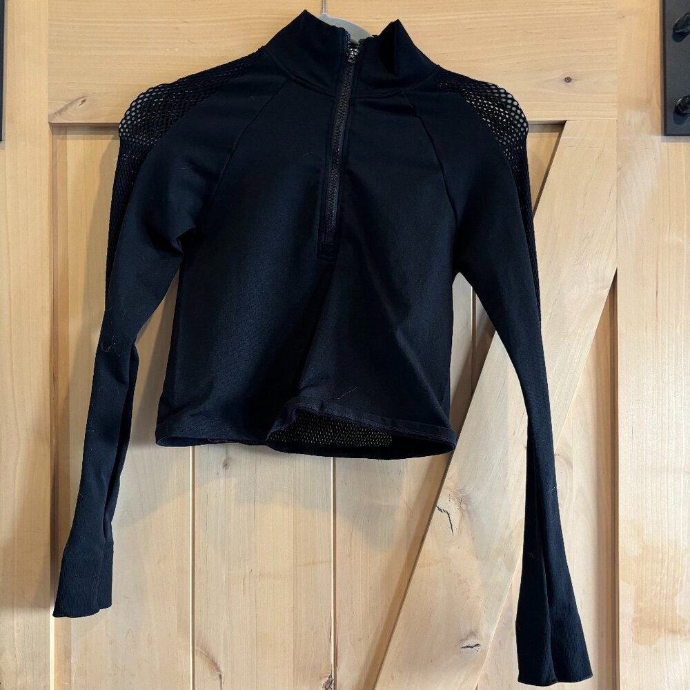 Mesh Cropped Athletic Jacket